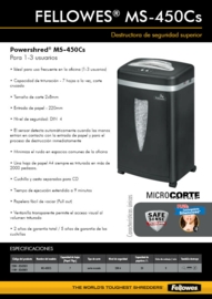 Destructora de Papel Fellowes MS-450Cs de 7 Hojas en MegaOffice.com.ve